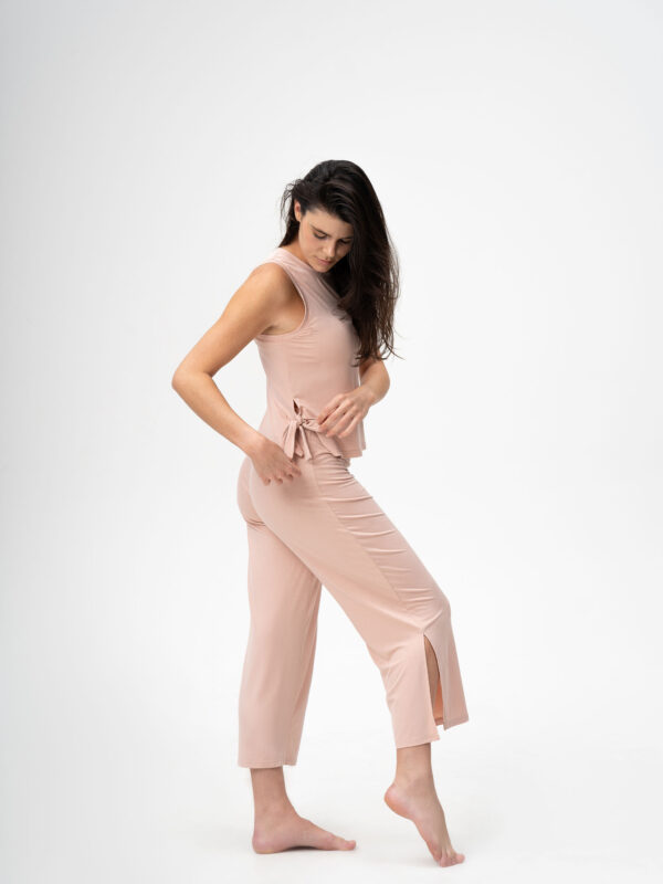 Bloom 2 – Piece tank top and capri pants bamboo loungewear set -Lumiere Collection