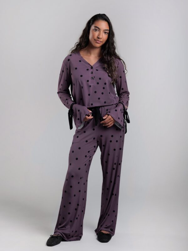Tulip 2-Piece Long Sleeve Bamboo Pajama Set for Women -PJ Couture Collection